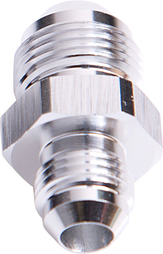Male Flare Reducer -12AN to -8AN   Silver Finish