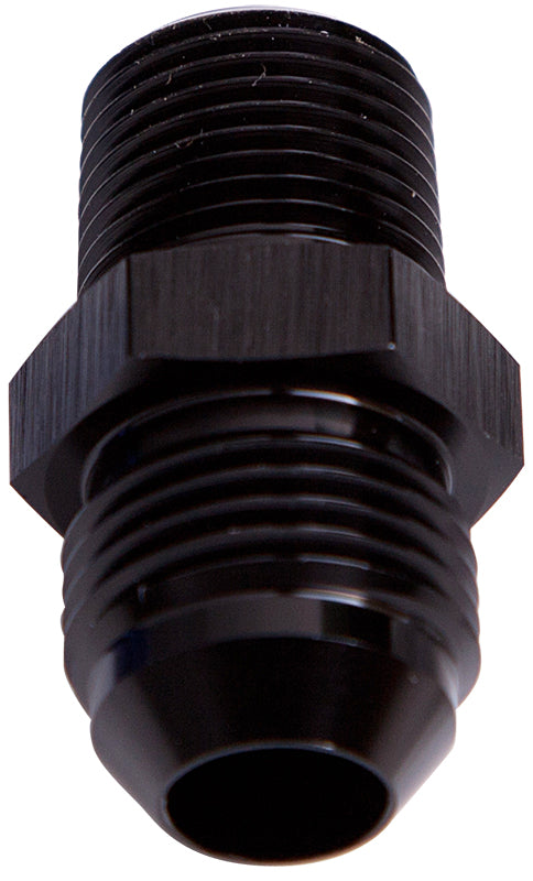 NPT to Straight Male Flare Adapter 3/8" to -3AN  Black Finish