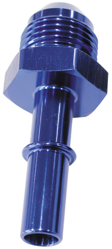 Push-In EFI Fuel Fitting -8AN Push-on to 1/2" Male Hard Tube   Blue Finish