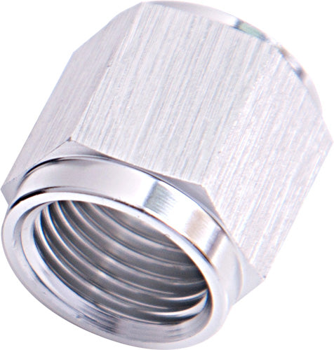 -16AN to 1" Aluminium Tube Nut - Silver Finish  Sold As APair. Suits Aeroflow, Moroso &Russell Tubing