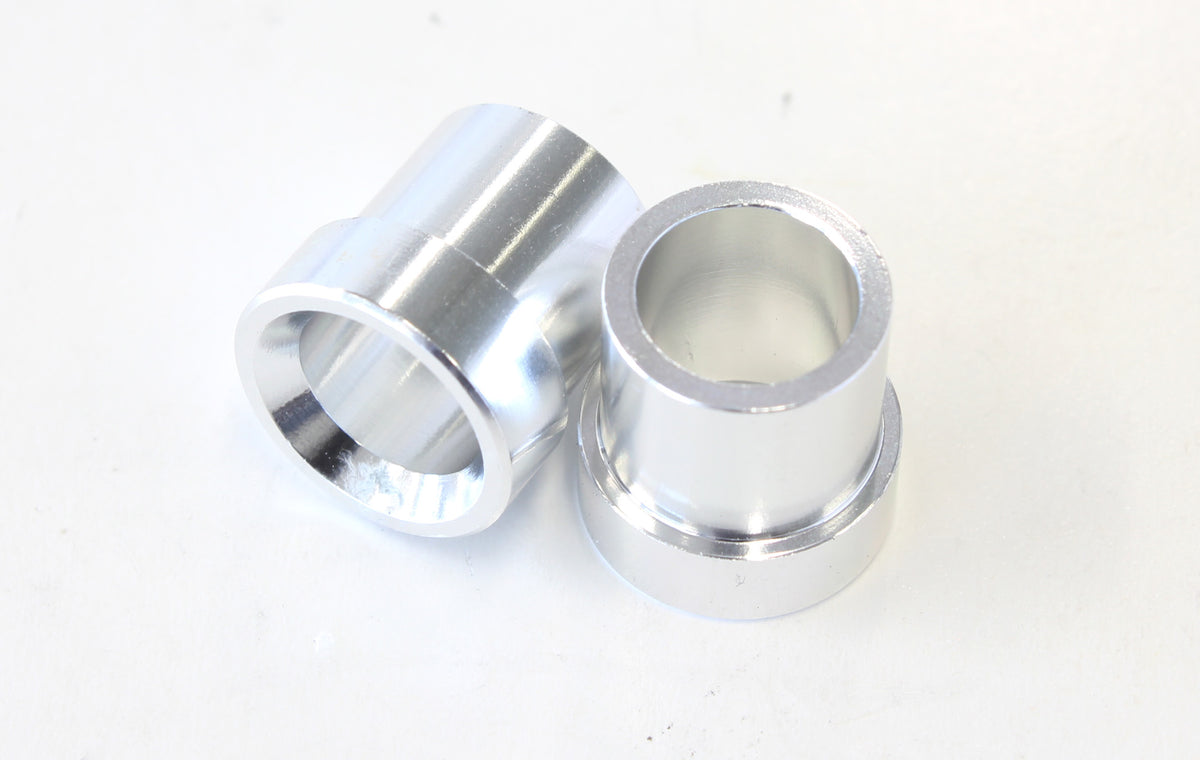 -6AN to 5/16" Aluminium Tube Sleeve - SilverFinish  Sold As APair. Suits Aeroflow, Moroso &Russell Tubing