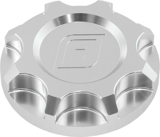 Aeroflow Billet Oil Cap - Silver Finish  Ford Falcon Barra Inline 6 Cylinder