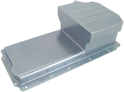 Aeroflow Fabricated GM LS Rear Sump Oil Pan with Oil Filter Attachment  Holds 6.6 Litres, Extra Oil Filter Clearance