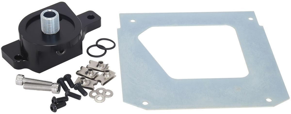 Aeroflow Fabricated GM LS Rear Sump Oil Pan with Oil Filter Attachment  Holds 6.6 Litres, Extra Oil Filter Clearance