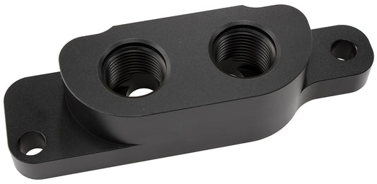 Oil Block Adapter with 2 x Female -10ORB Ports   Suit GM LS Series
