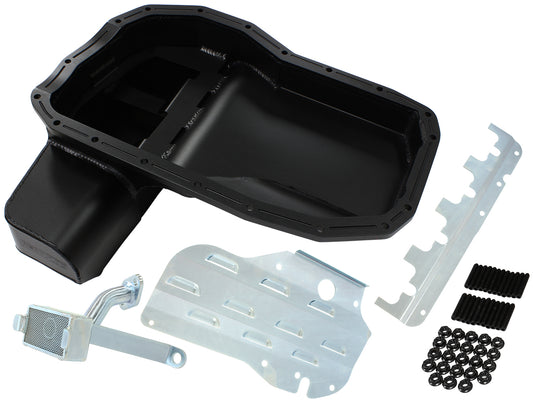Mitsubishi Evo 4G63 Fabricated Race Oil Pan  Suit Mitsubishi Evolution 4 to 9, 6.1L Capacity With Crank Scraper, Baffle, Oil Pick-Up and Mounting Hardware