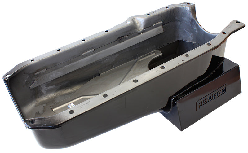 Chevrolet 1-Piece SealSuper Oil Pan   Suit Holden HQ-WB With Small Block Chev R/H Dipstick,1-Piece Rear Main Seal, 6.5L capacity