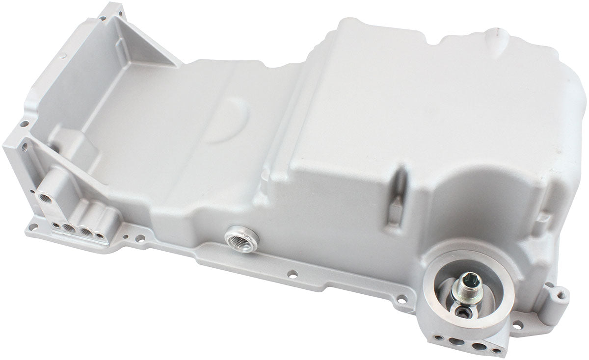 Aeroflow GM LS Cast Aluminium Standard Replacement Front Sump Oil Pan   Suit GM LS Series, Holden Commodore VZ OEM Style