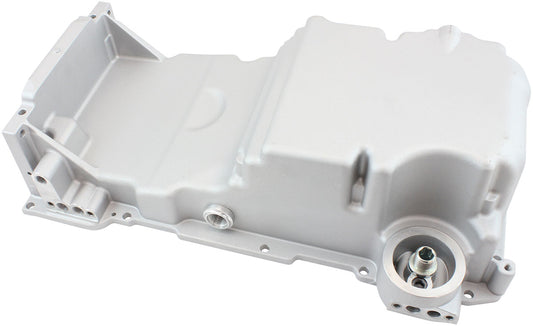 Aeroflow GM LS Cast Aluminium Standard Replacement Front Sump Oil Pan   Suit GM LS Series, Holden Commodore VZ OEM Style