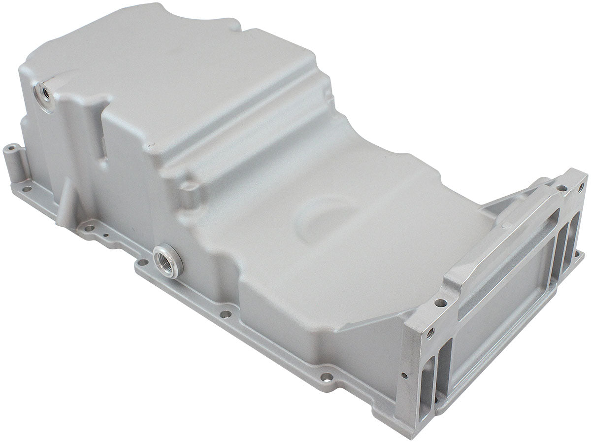 Aeroflow GM LS Cast Aluminium Standard Replacement Front Sump Oil Pan   Suit GM LS Series, Holden Commodore VZ OEM Style