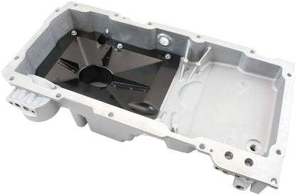 Aeroflow GM LS Cast Aluminium Standard Replacement Front Sump Oil Pan   Suit GM LS Series, Holden Commodore VZ OEM Style