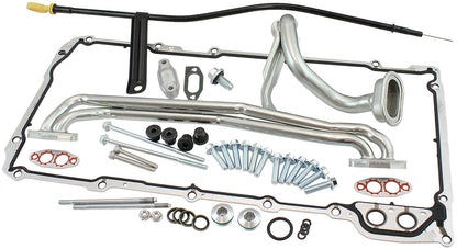 Aeroflow GM LS Cast Aluminium Standard Replacement Front Sump Oil Pan   Suit GM LS Series, Holden Commodore VZ OEM Style