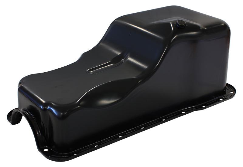 Ford Windsor Standard Replacement Oil Pan, Black Finish  Suit Small Block Ford 289 to 302 Windsor Front Sump, 5.0L Capacity