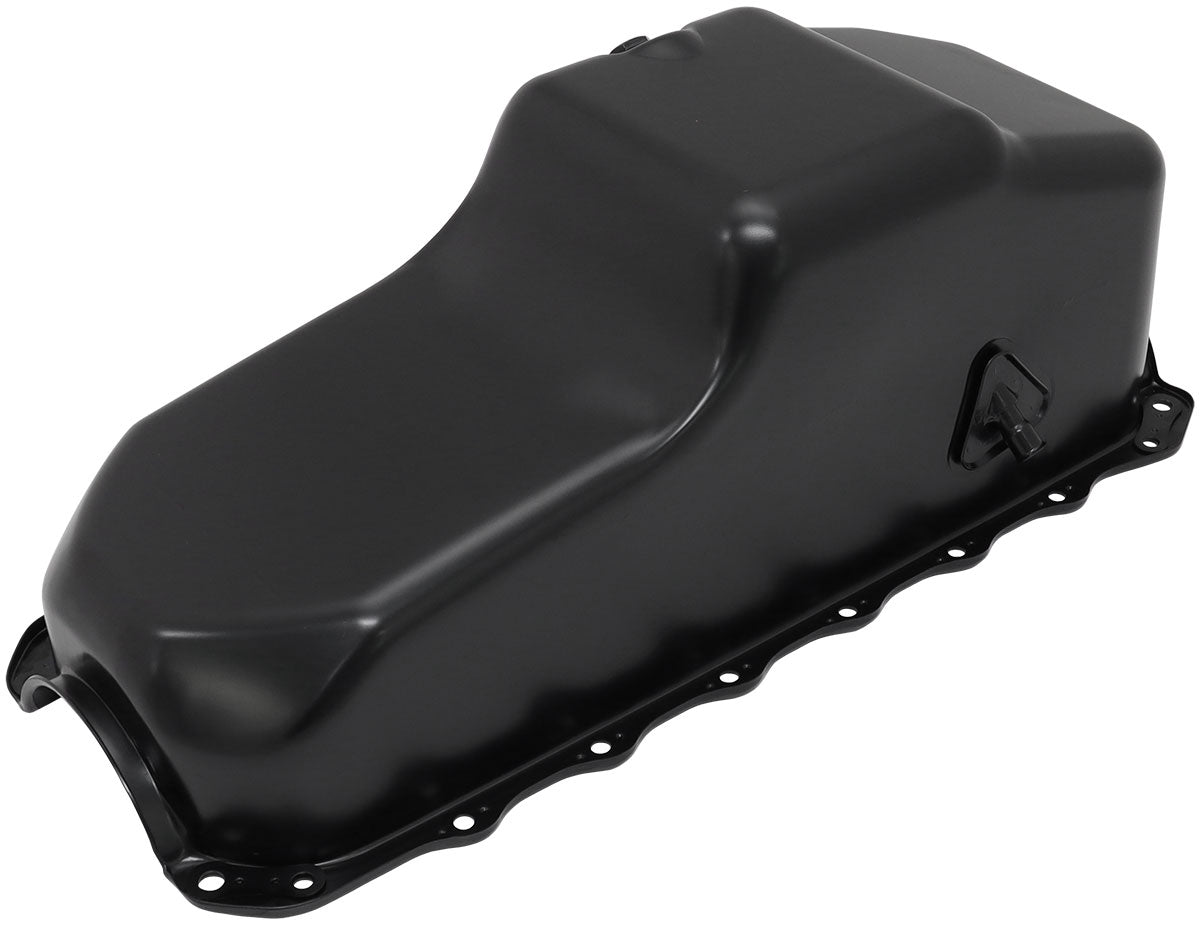 Holden 253 308 Standard Replacement Oil Pan, Black Finish   Suit Holden Commodore VB-VT Front Sump, 5.0L Capacity