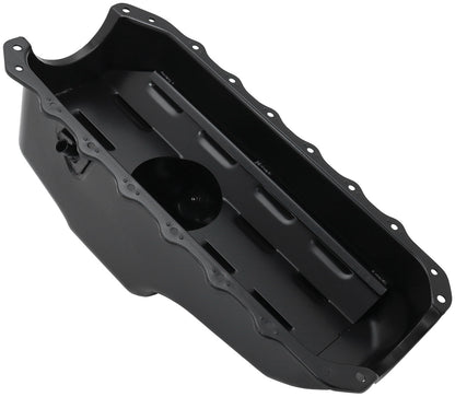 Holden 253 308 Standard Replacement Oil Pan, Black Finish   Suit Holden Commodore VB-VT Front Sump, 5.0L Capacity