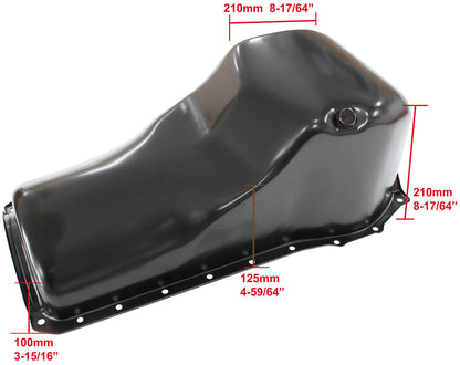 Ford Cleveland Standard Replacement Oil Pan, Black Finish   Suit Ford 302 and 351 Cleveland, 5.0L Capacity