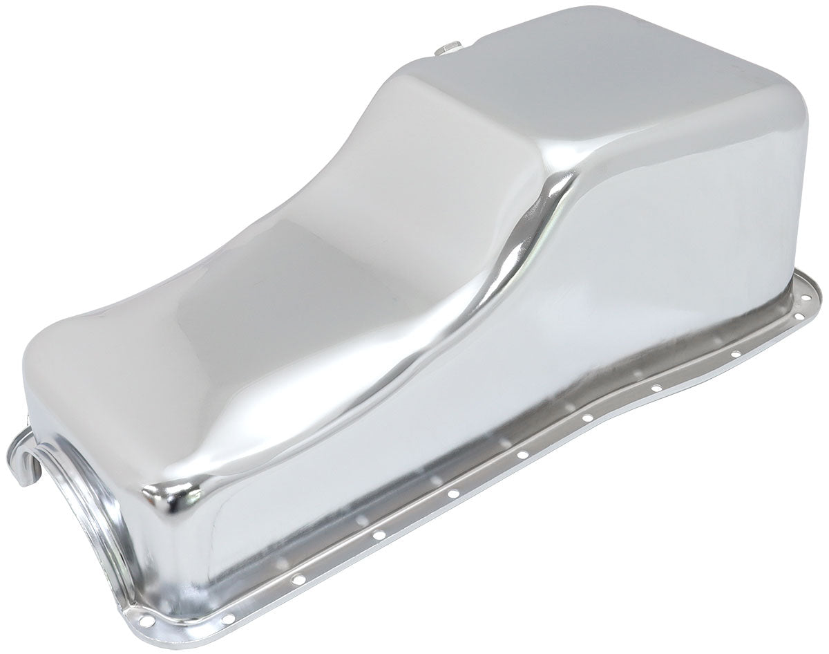Ford Big Block Standard Replacement Oil Pan, Chrome Finish   Suit Ford Big Block 429 to 460 V8, 5.0L Capacity