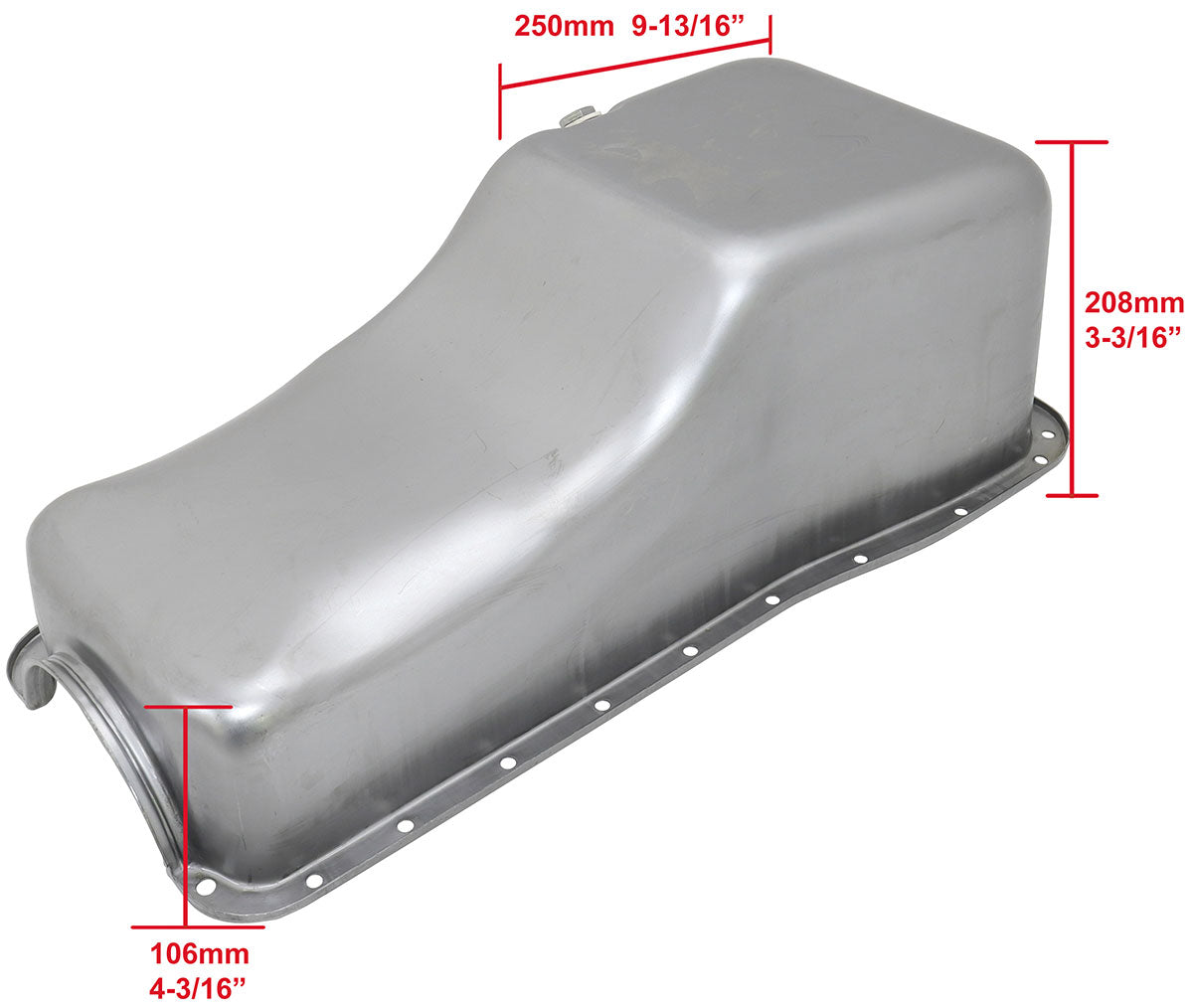 Ford Big Block Standard Replacement Oil Pan, Raw Finish  Suit Ford Big Block 429 to 460 V8, 5.0L Capacity