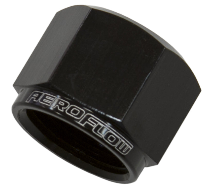 AN Flare Cap -12AN   Black Finish