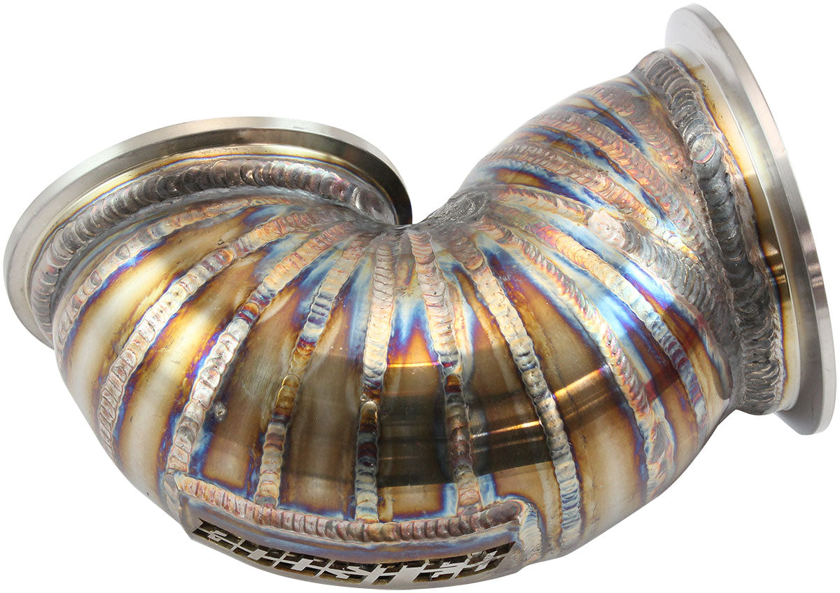 Mitsubishi Evo 4-9 Turbo Exhaust Dump Pipe  Suits High Mount GT30-GT35 Turbo with 3" AF8080-1000 V-Band Flange