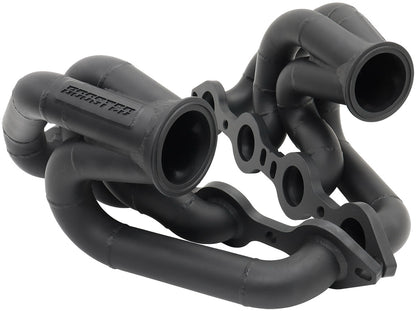 GM LS Twin Turbo Long Runner Manifolds  Forward Facing, High Mount with 2.5" V-Band, Sold As a Pair