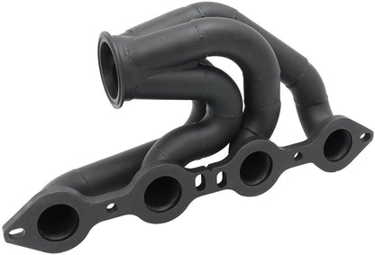 GM LS Twin Turbo Long Runner Manifolds  Forward Facing, High Mount with 2.5" V-Band, Sold As a Pair