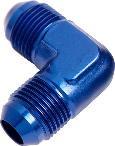 90° Male Flare Union -12AN   Blue Finish