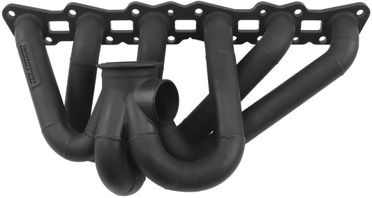 Boosted Nissan RB30 with RB26 Cylinder Head V-Band Turbo Manifold   Suits High Mount GT40-GT45 Turbo, with 50mm External Wastegate Flange