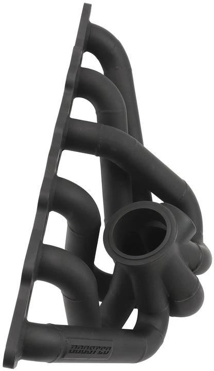 Boosted Nissan RB30 with RB26 Cylinder Head V-Band Turbo Manifold   Suits High Mount GT40-GT45 Turbo, with 50mm External Wastegate Flange