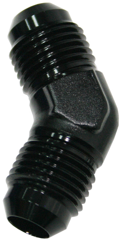 45° Male Flare Union -4AN   Black Finish