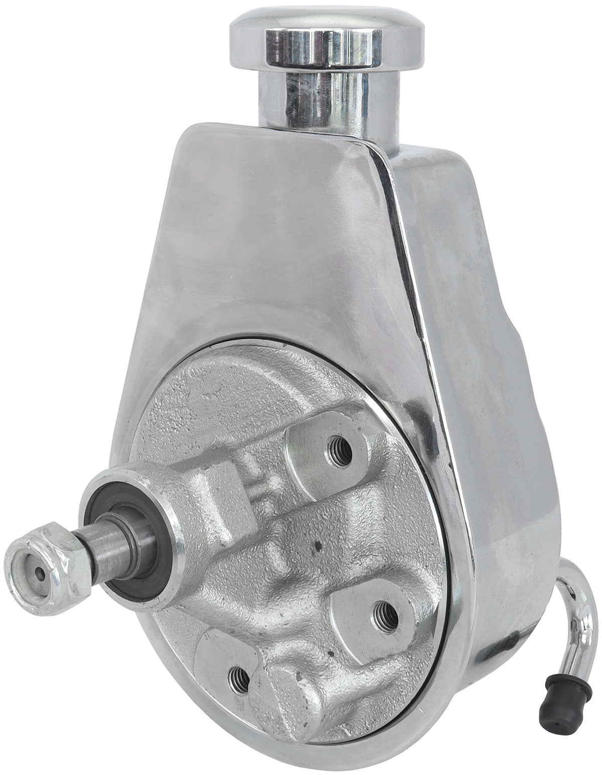 Saginaw Power SteeringPump - Chrome Finish  GM Saginaw Pump with No Pulley