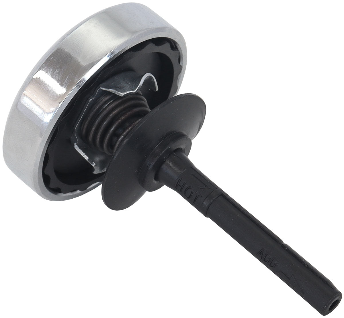 Power Steering Pump Dipstick Cap & Cover - Chrome Finish   Suits GM Saginaw Pump