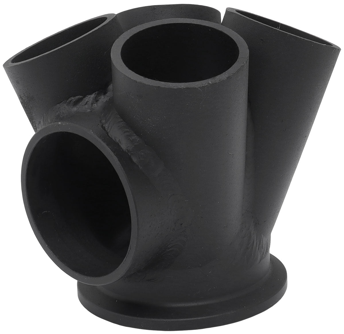 Aeroflow 4 into 1 Round Turbo Merge Collector with 1-1/2" Tube Size, V-Band Flange  50mm Wastegate Hole, Fabricated, Suits Boosted 4849 to 6862 V-Band Flange