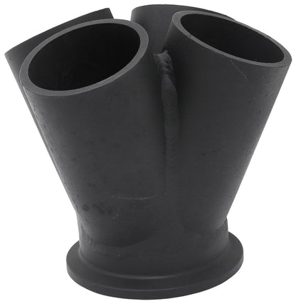 Aeroflow 4 into 1 Round Turbo Merge Collector with 1-1/2" Tube Size, V-Band Flange  No Wastegate Hole, Fabricated, Suits Boosted 4849 to 6862 V-Band Flange