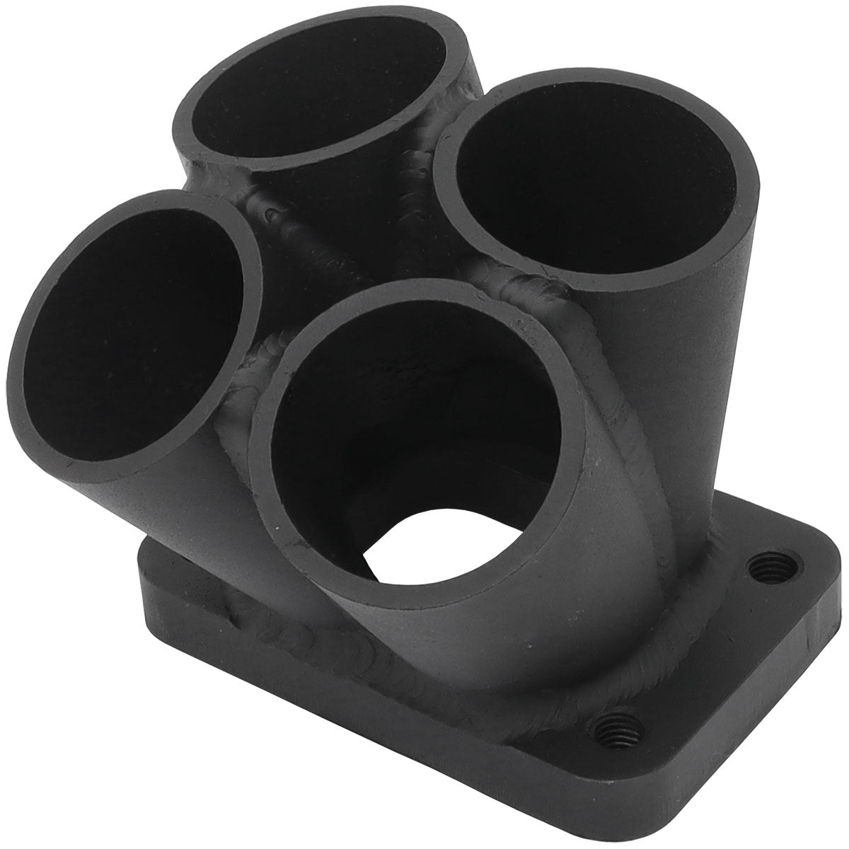 Aeroflow 4 into 1 Round Turbo Merge Collector with 1-1/2" Tube Size, T25/T28 Single Entry Flange  No Wastegate Hole, Fabricated Collector