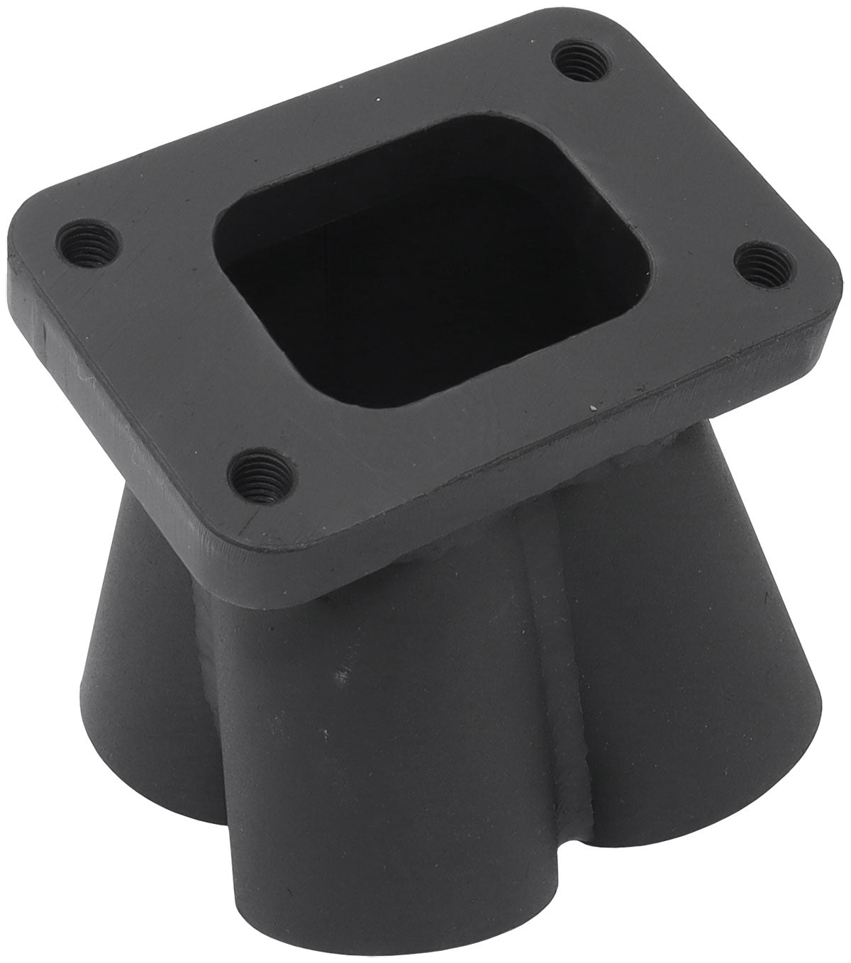 Aeroflow 4 into 1 Round Turbo Merge Collector with 1-1/2" Tube Size, T25/T28 Single Entry Flange  No Wastegate Hole, Fabricated Collector