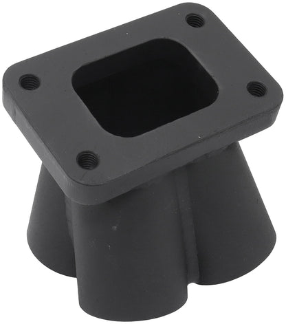 Aeroflow 4 into 1 Round Turbo Merge Collector with 1-1/2" Tube Size, T25/T28 Single Entry Flange  No Wastegate Hole, Fabricated Collector