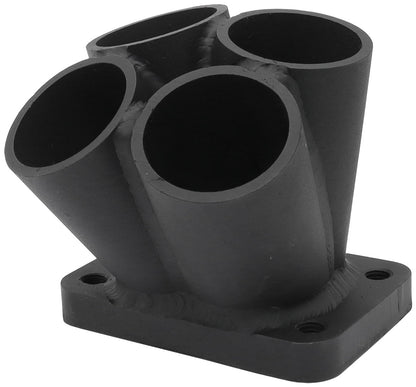 Aeroflow 4 into 1 Round Turbo Merge Collector with 1-1/2" Tube Size, T25/T28 Single Entry Flange  No Wastegate Hole, Fabricated Collector
