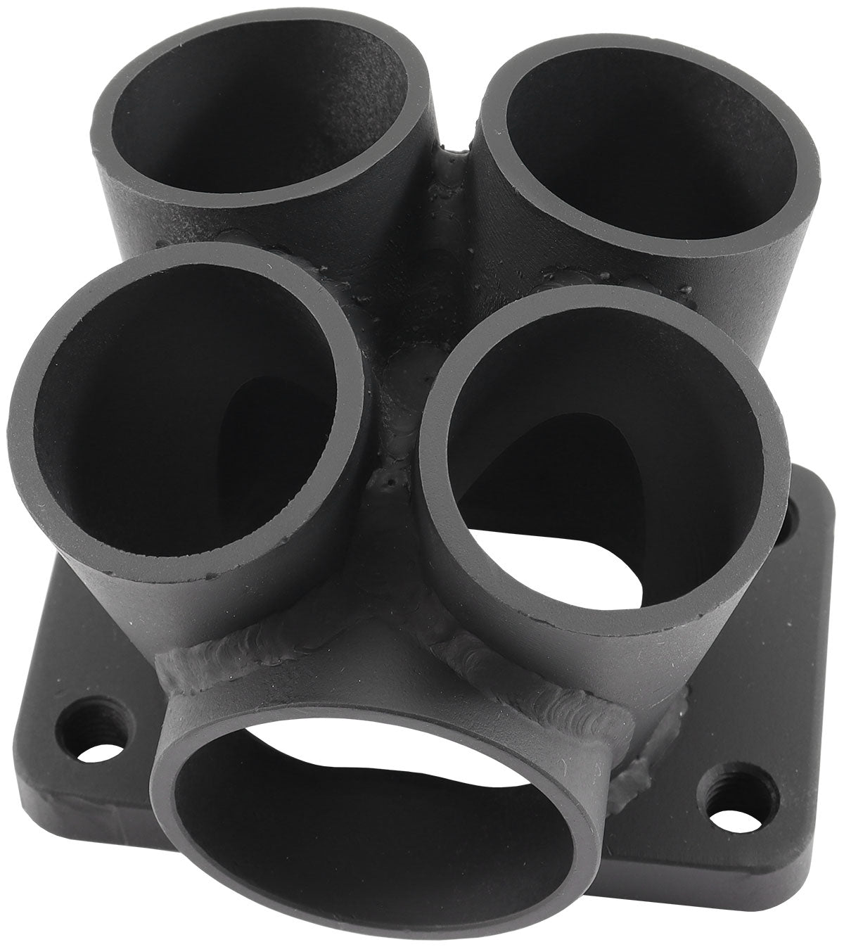Aeroflow 4 into 1 Round Turbo Merge Collector with 1-5/8" Tube Size, T3 Single Entry Flange  50mm Wastegate Hole, One Piece Cast 304