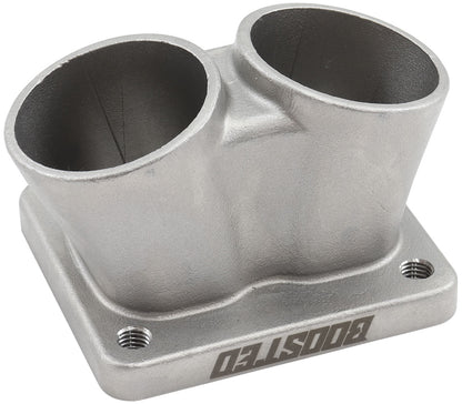 Aeroflow 2 into 1 Turbo Rotary Merge Collector with 2-1/8" Tube Size, T4 Flange  No Wastegate Hole, Cast One Piece