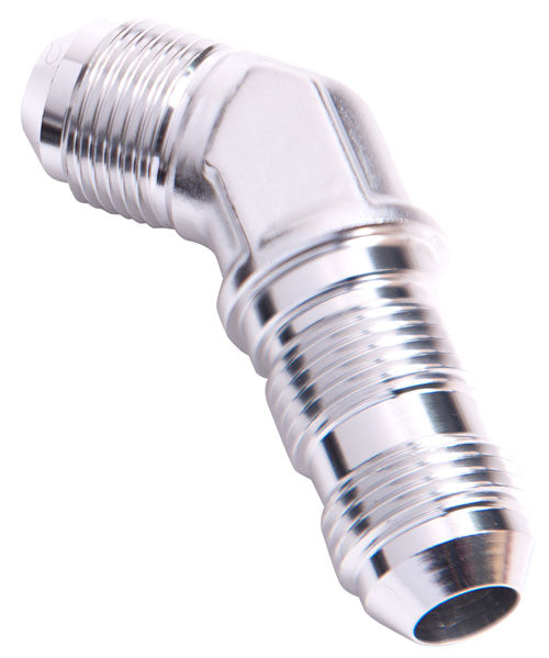 45° AN Bulkhead -6AN    Silver Finish
