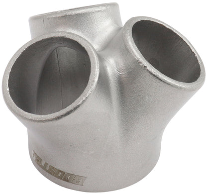 Universal 3 into 1 Round Turbo Merge Collector  No Wastegate Hole, Cast 304, 1 x 2" ID to 3 x 1-1/4"