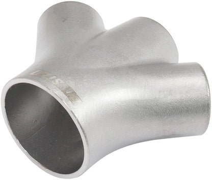 Universal 3 into 1 Oval Turbo Merge Collector  No Wastegate Hole, Cast 304, 1 x 2" ID to 3 x 1-1/4"