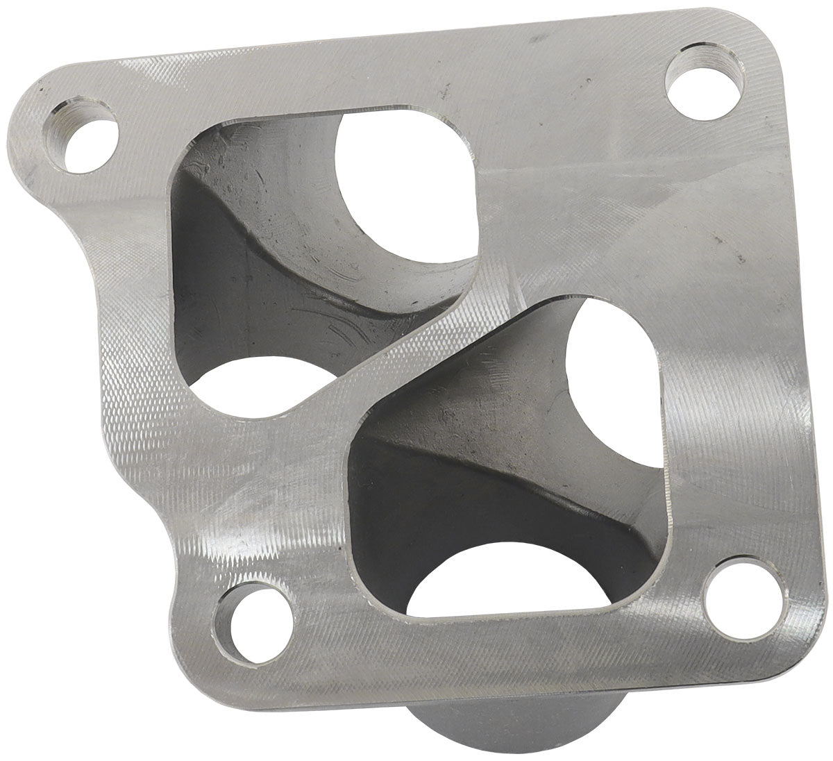 Aeroflow 4 into 1 Round Turbo Merge Collector with 1-3/4" Tube Size, Mitsubishi 4G63 Factory OEM 4 Bolt Flange  No Wastegate Hole, One Piece Cast 304