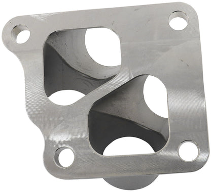 Aeroflow 4 into 1 Round Turbo Merge Collector with 1-3/4" Tube Size, Mitsubishi 4G63 Factory OEM 4 Bolt Flange  No Wastegate Hole, One Piece Cast 304