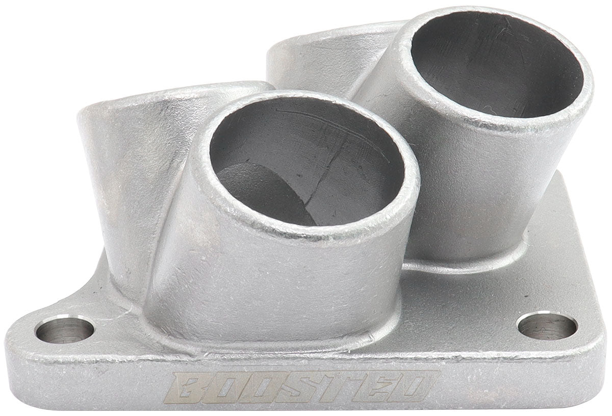Aeroflow 4 into 1 Round Turbo Merge Collector with 1-3/4" Tube Size, Mitsubishi 4G63 Factory OEM 4 Bolt Flange  No Wastegate Hole, One Piece Cast 304