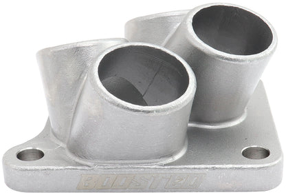 Aeroflow 4 into 1 Round Turbo Merge Collector with 1-3/4" Tube Size, Mitsubishi 4G63 Factory OEM 4 Bolt Flange  No Wastegate Hole, One Piece Cast 304