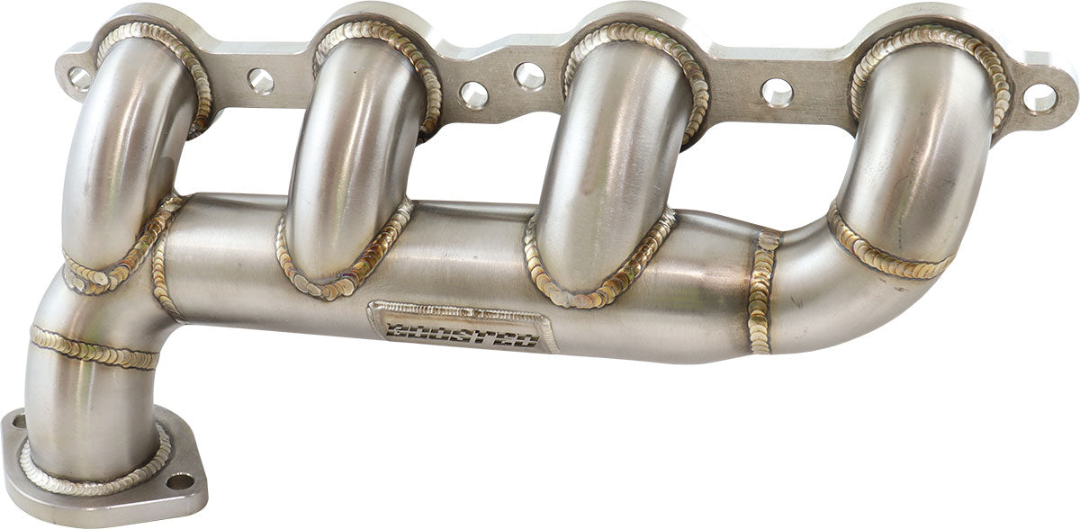 Aeroflow GM LS Driver Side Single Turbo Stainless Steel Manifold  Suits GM LS Cross-Over Turbo Manifold