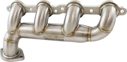 Aeroflow GM LS Driver Side Single Turbo Stainless Steel Manifold  Suits GM LS Cross-Over Turbo Manifold