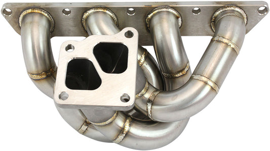 Mitsubishi EVO 4G63 Factory Position Low Mount Stainless Steel Turbo Manifold   Suits Factory DSM Flange with Internal Wastegate